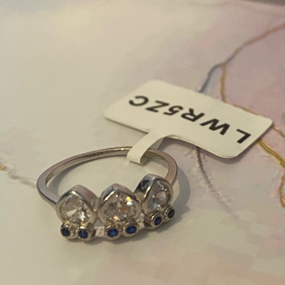 🍭2/$40🌟 NWT Sterling Silver 🦉Owl Trio Ring, Charmed Aroma, Size 6 - Picture 6 of 10